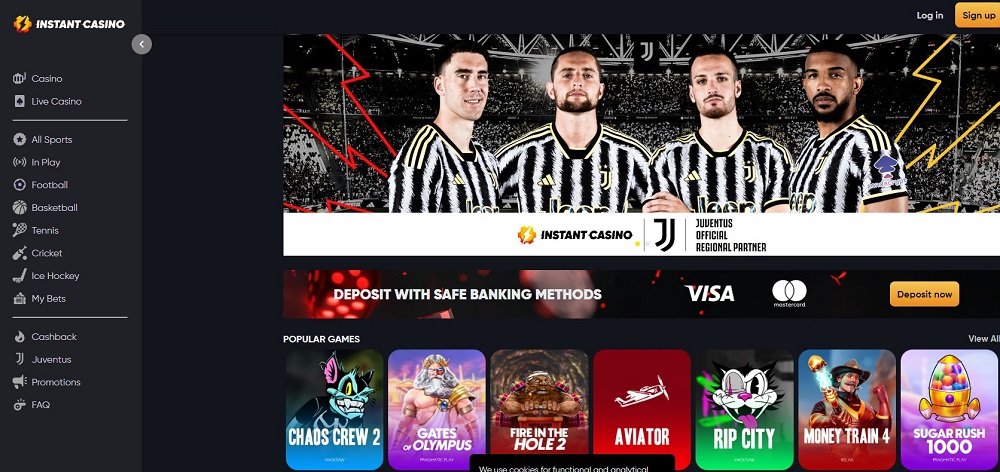 Instant Casino screenshot - neue wettanbieter